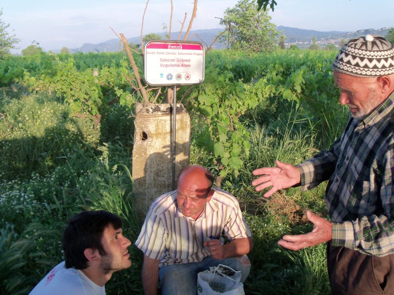 Gediz Dostu Çevreci Solucanlar saha çalışması