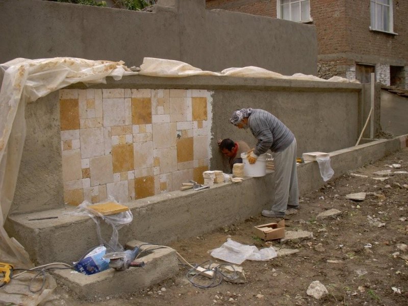Kirazlı Yağmur Hasadı için oluşturulan su deposu