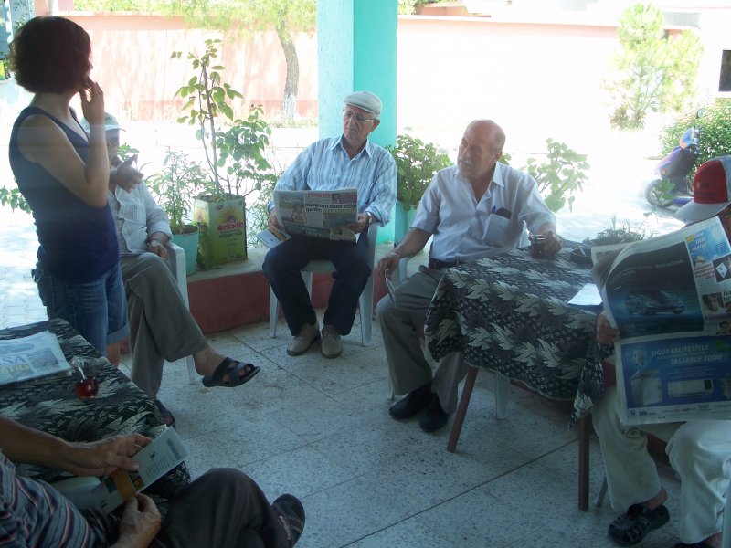 Proje kapsamında köylülerle yapılan bilgilendirme buluşması