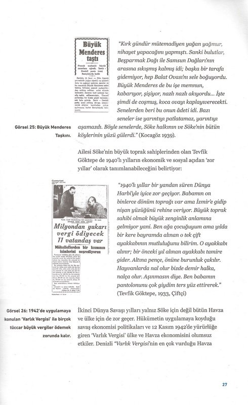 Büyük Menderes Havzası atlasından tarihsel arşiv sayfası